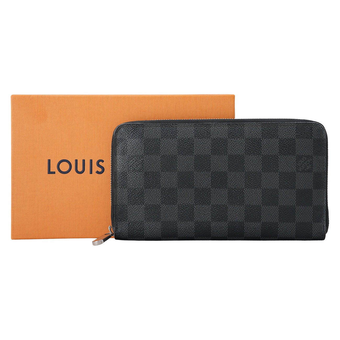 LOUIS VUITTON(USED)루이비통 다미에 지퍼 장지갑